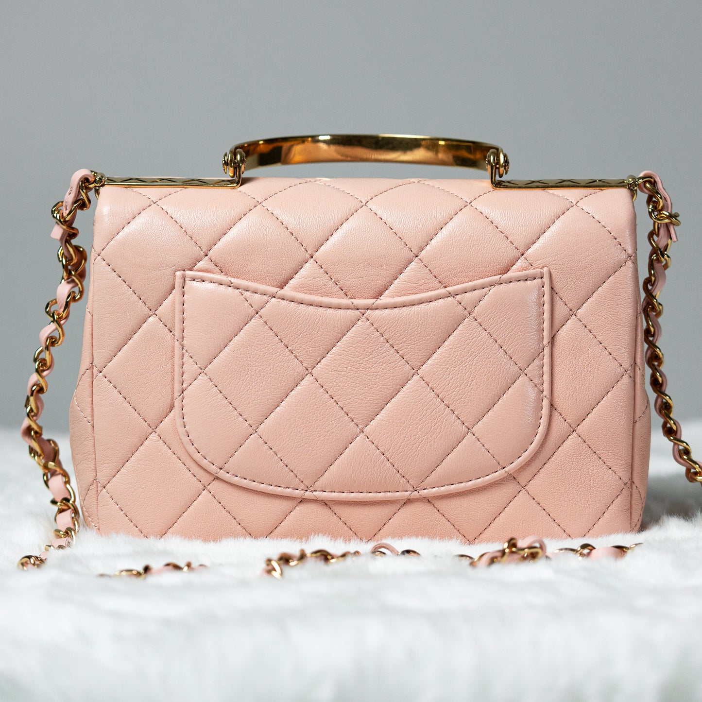 Chanel 24C mini Flapbag with Handle Light Pink