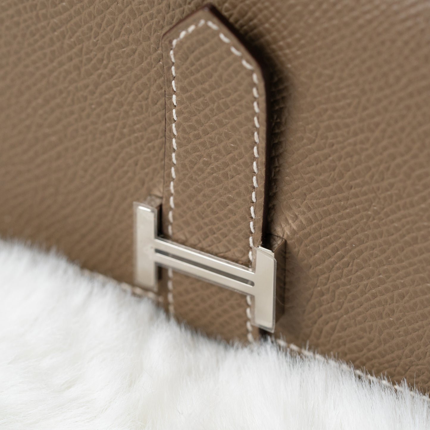 Hermes Bearn Wallet Combined Epsom Calfskin 18 etoupe
