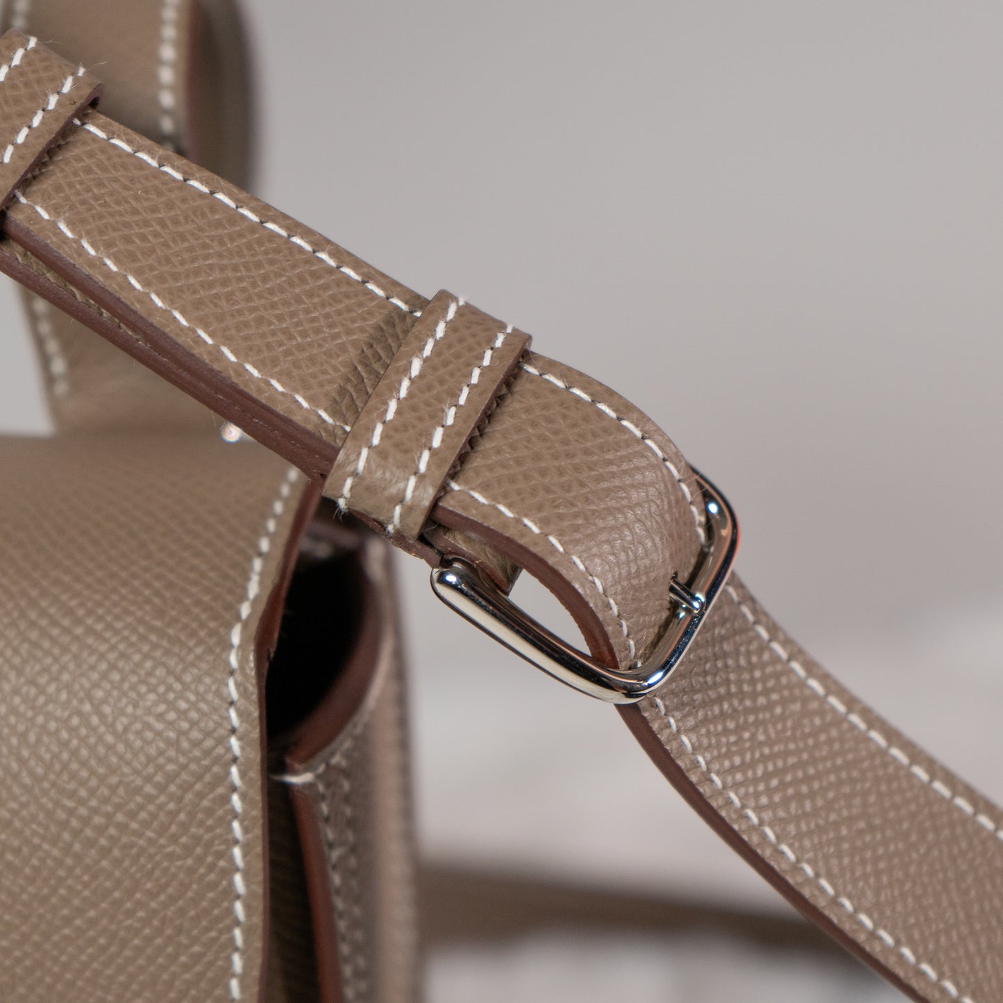 Hermes Della Cavalleria Mini Epsom Calfskin 18 Etoupe