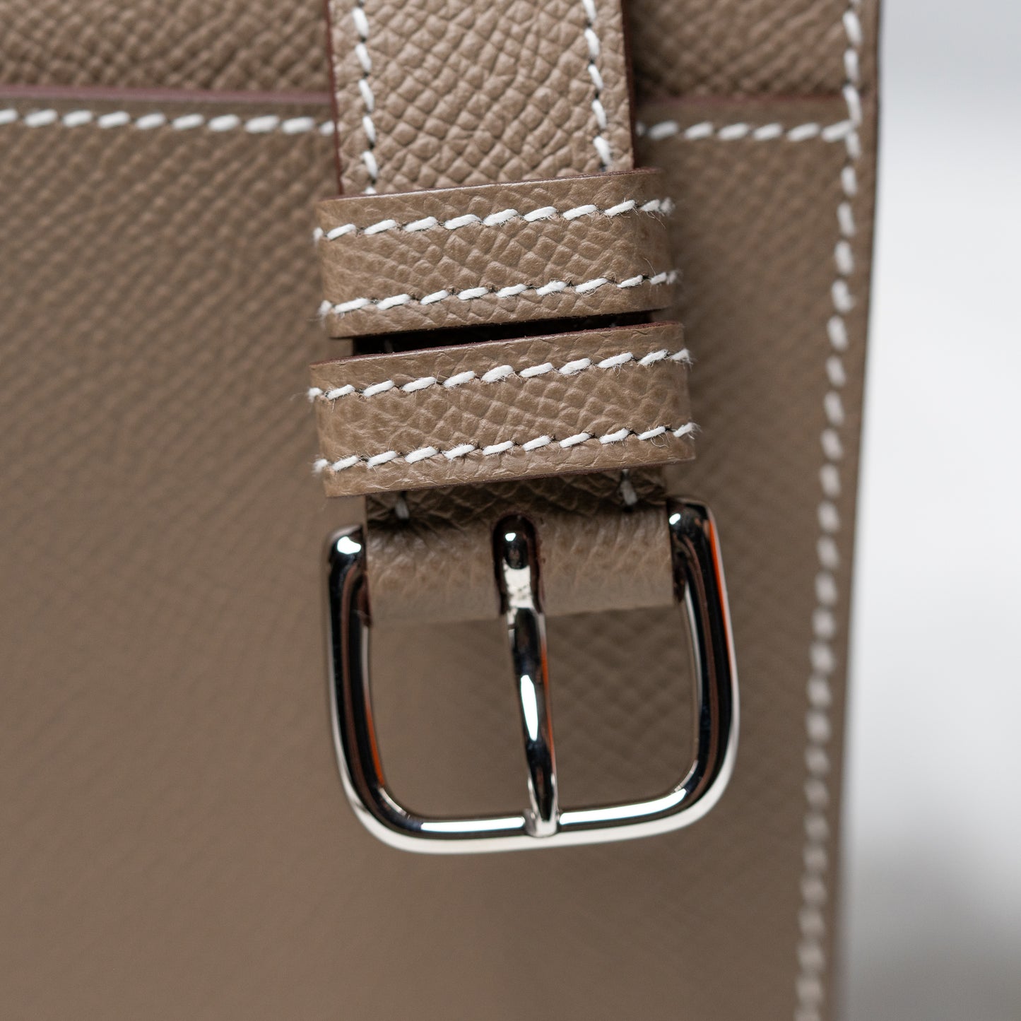 Hermes Della Cavalleria Mini Epsom Calfskin 18 Etoupe