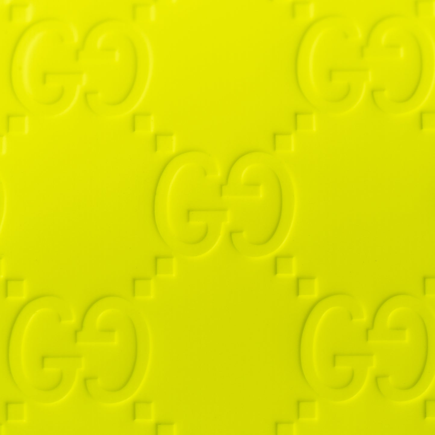 GG Rubber-Effect Large Duffle Bag - Yellow