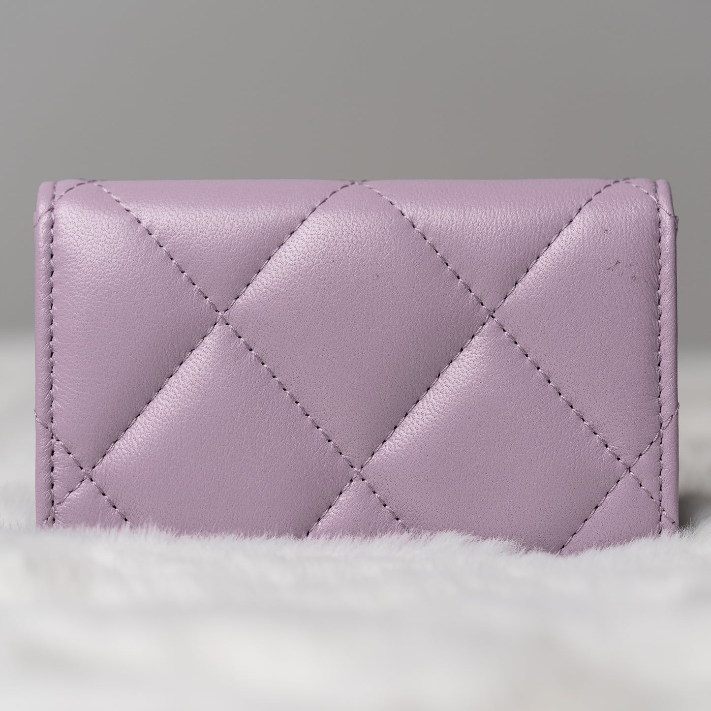 Chanel Flap Card Holder in Violet