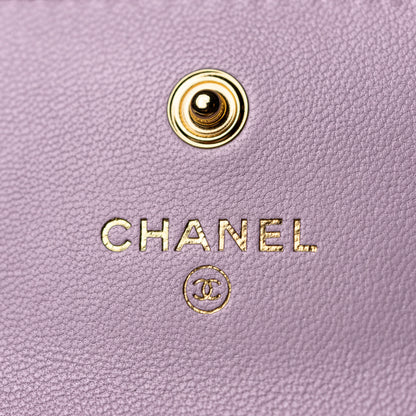 Chanel Flap Card Holder in Violet