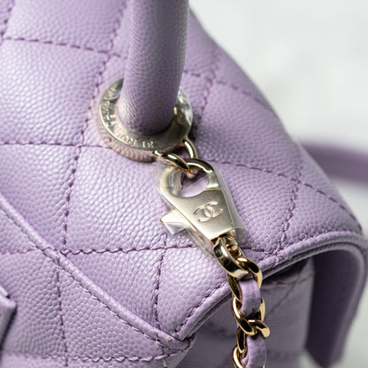 Chanel Flapbag with Handle in Vea/Violet