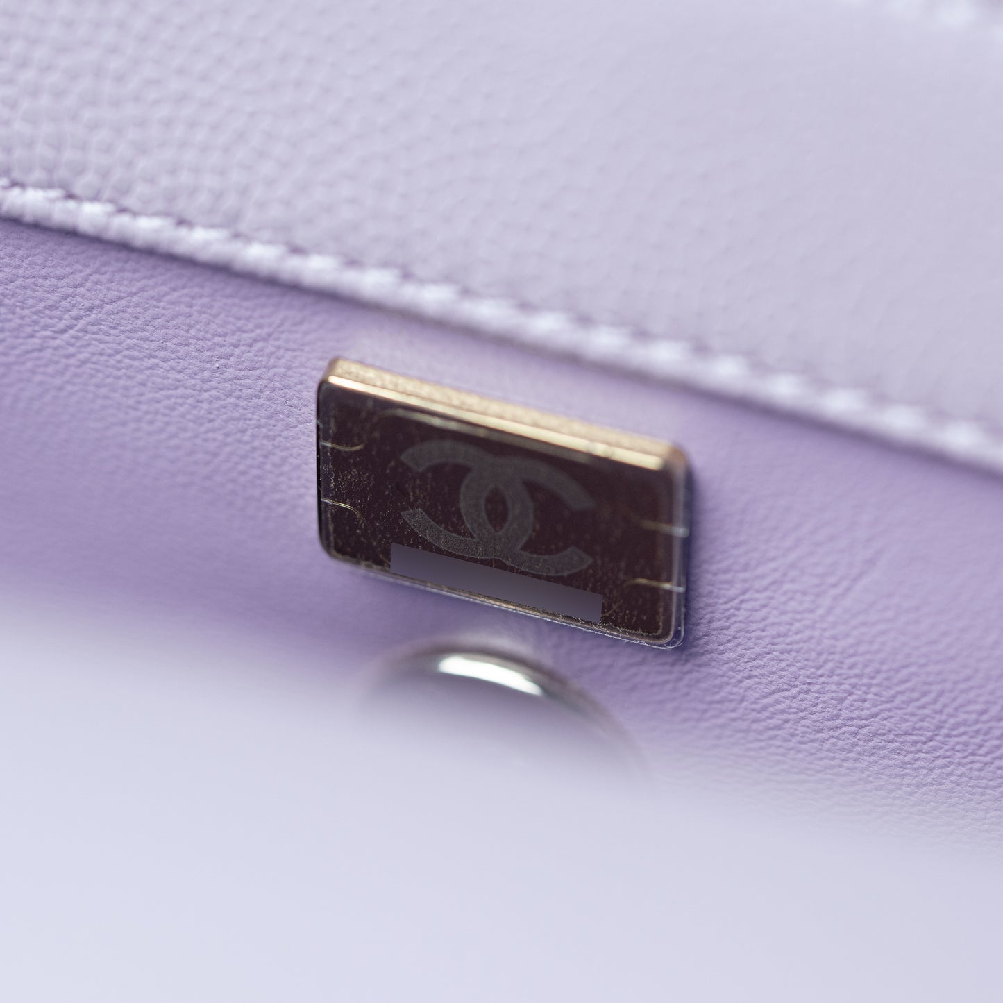 Chanel Flapbag with Handle in Vea/Violet