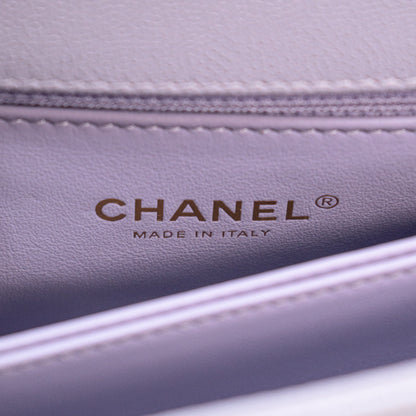 Chanel Flapbag with Handle in Vea/Violet