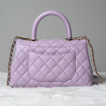 Chanel Flapbag with Handle in Vea/Violet