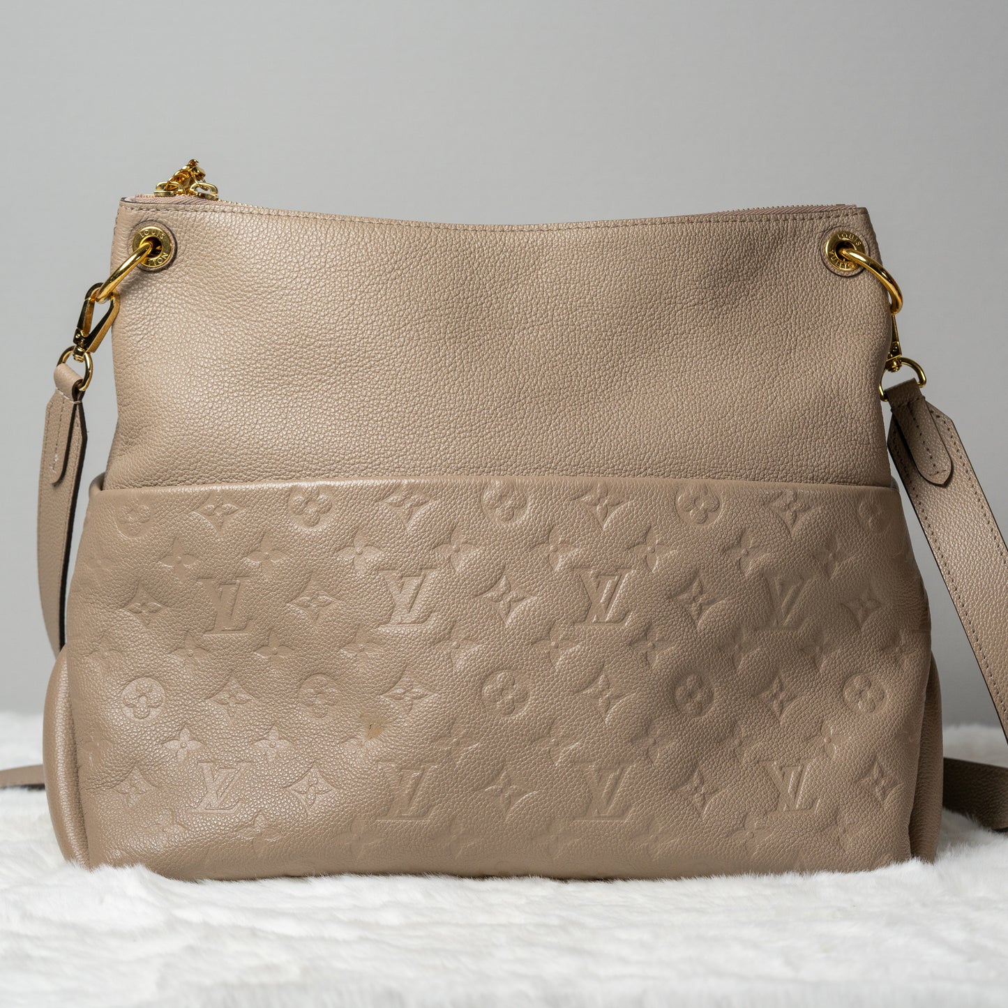 Louis Vuitton Monogram Empreinte Maida Hobo Bag - Tourterelle