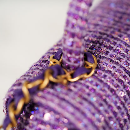Chanel Tweed Mini Sequin Flap Bag