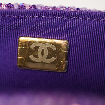 Chanel Tweed Mini Sequin Flap Bag