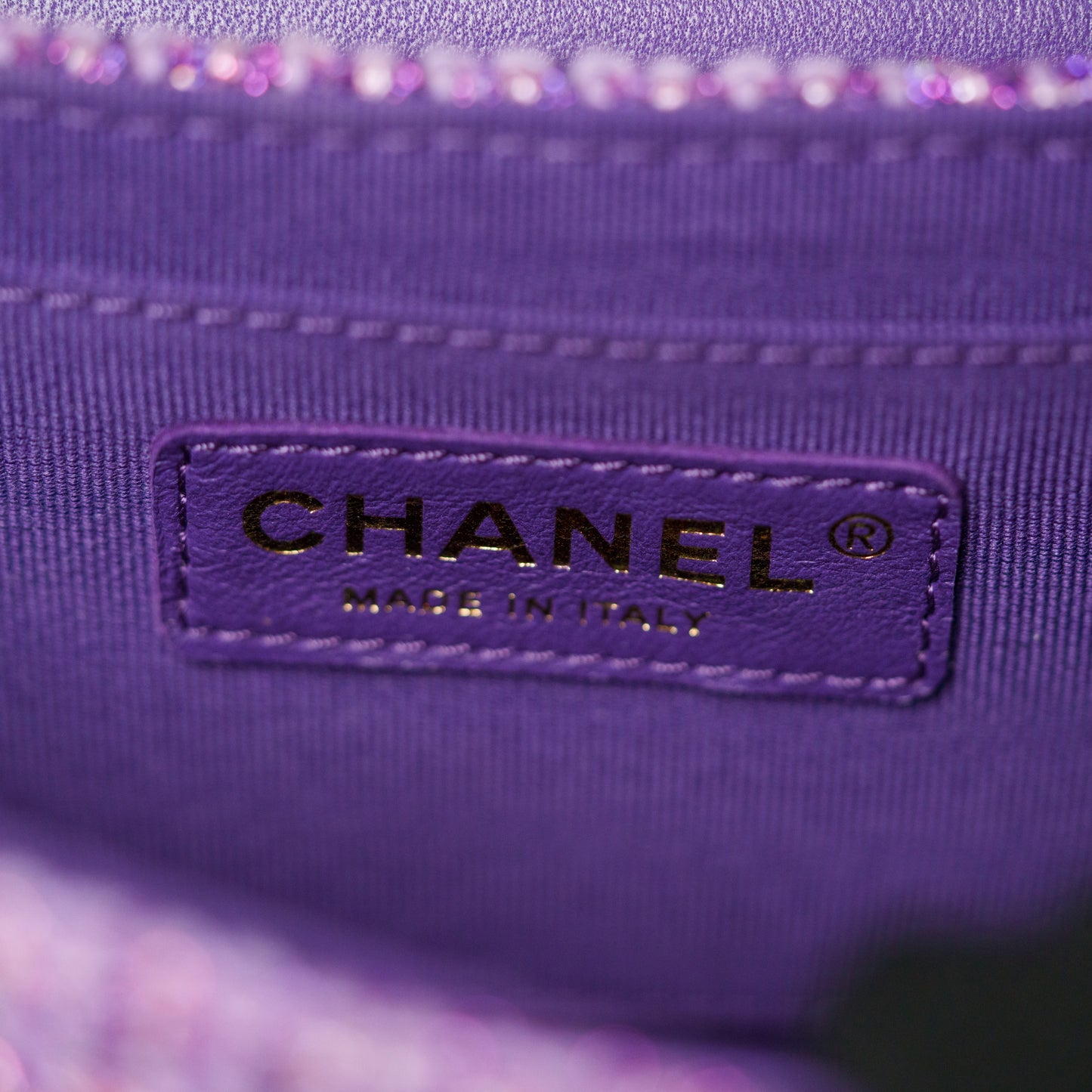 Chanel Tweed Mini Sequin Flap Bag