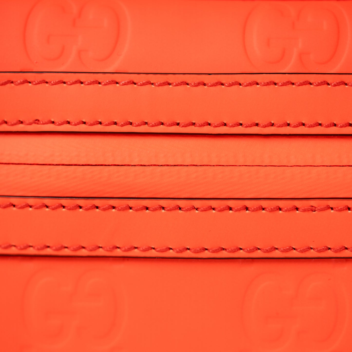 GG Rubber-Effect Belt Bag - Orange