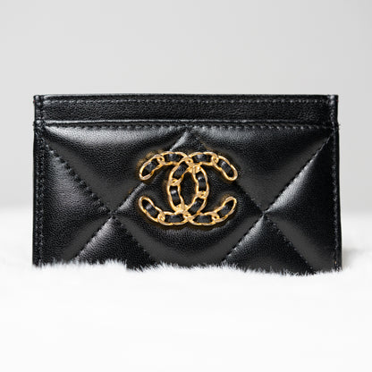 Chanel Card Holder - Black 24C