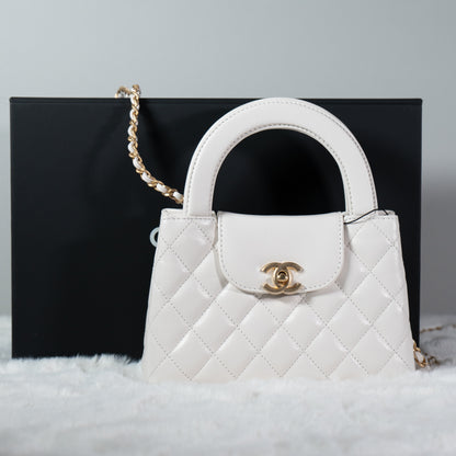 Chanel Kelly Nano 24P, White