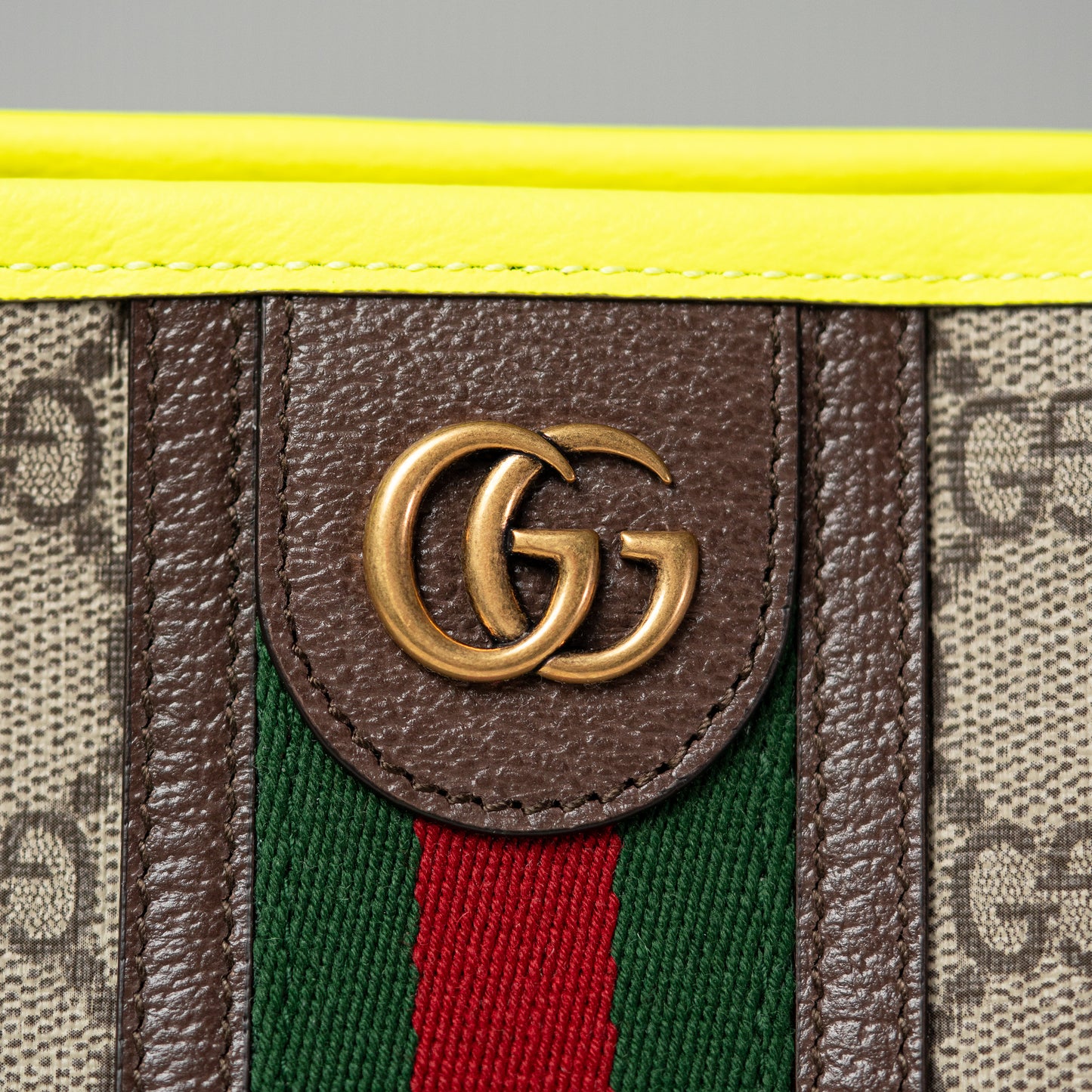 Ophidia GG Pouch - Yellow