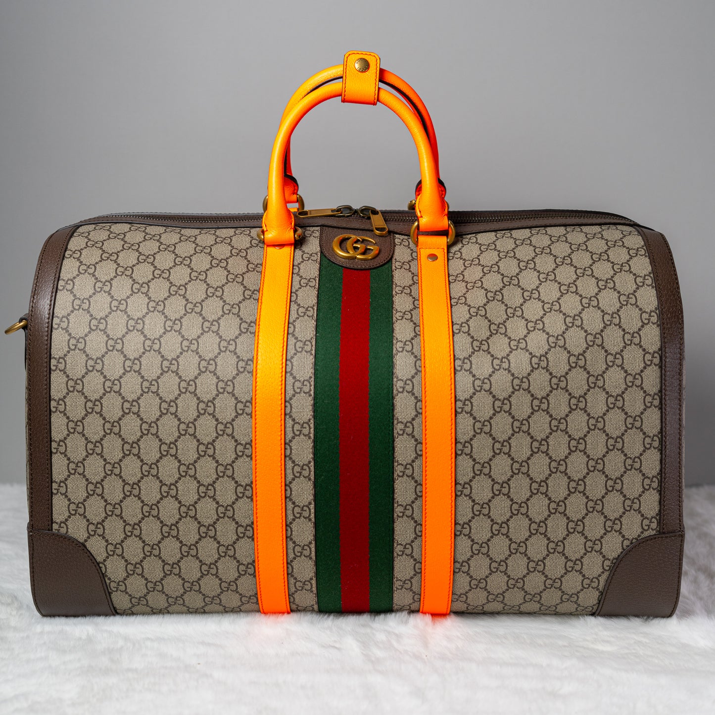 Gucci Savoy Medium Duffle Bag - Orange