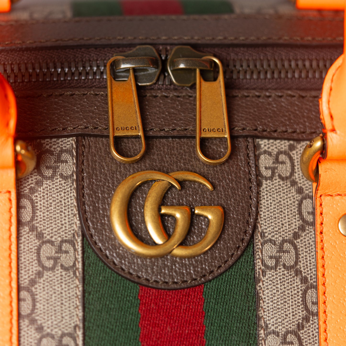 Gucci Savoy Medium Duffle Bag - Orange