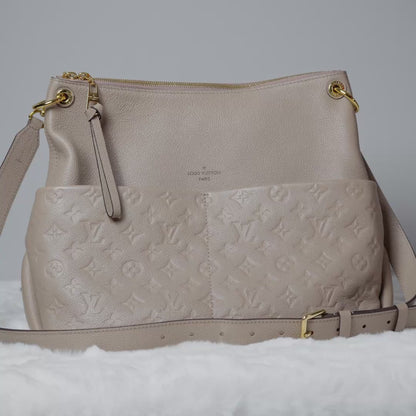 Louis Vuitton Monogram Empreinte Maida Hobo Bag - Tourterelle