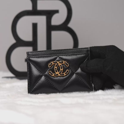 Chanel Card Holder - Black 24C