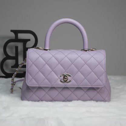 Chanel Flapbag with Handle in Vea/Violet