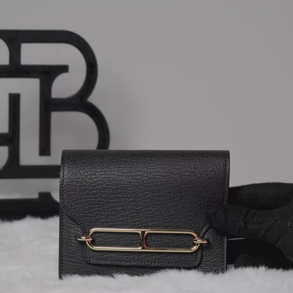 Hermes Roulis Slim Wallet - Black