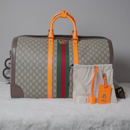 Gucci Savoy Medium Duffle Bag - Orange