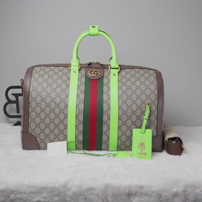 Gucci Savoy Medium Duffle Bag - Green