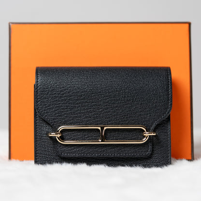 Hermes Roulis Slim Wallet - Black