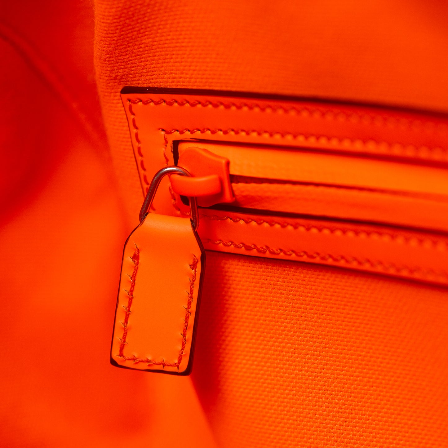 GG Rubber-Effect Large Duffle Bag - Orange