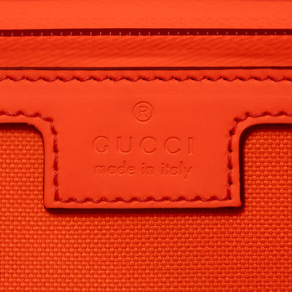 GG Rubber-Effect Large Duffle Bag - Orange