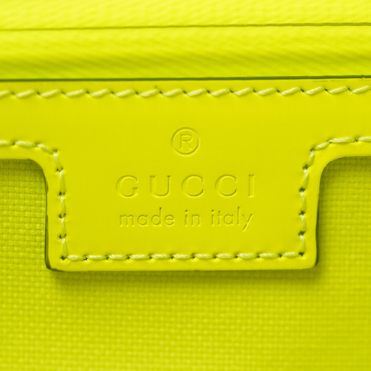 GG Rubber-Effect Large Duffle Bag - Yellow