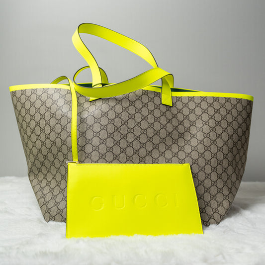 Gucci Totissima Large Tote Bag - Yellow